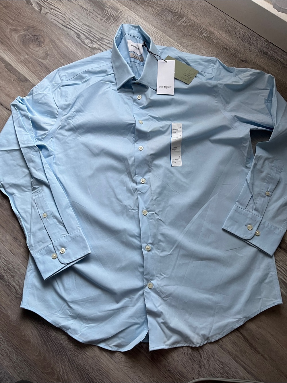 Goodfellow & Co Pale Blue Men's Dress Shirt - Button Front